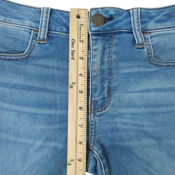 American Eagle Super Stretch Jegging Womens 8 Denim Jeans Low Rise Distressed - Picture 4 of 14